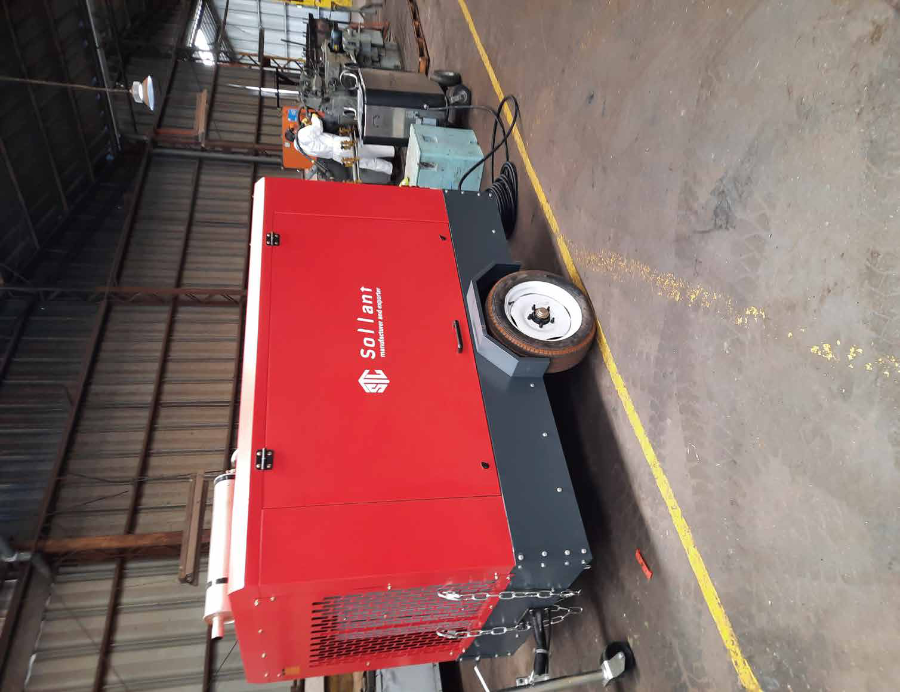 Compressor in plant room