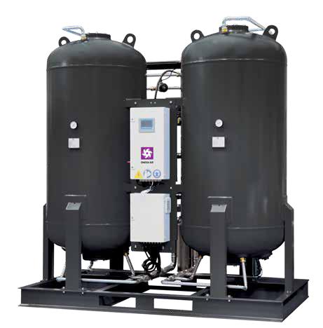 Twin tower desiccant dryer