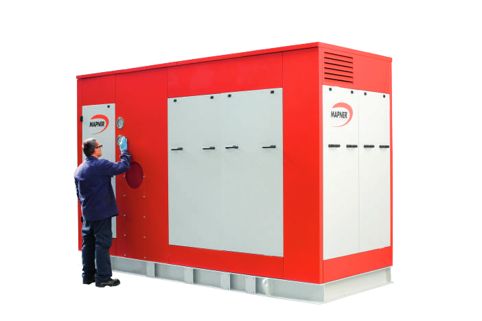 Vacuum group in enclosure